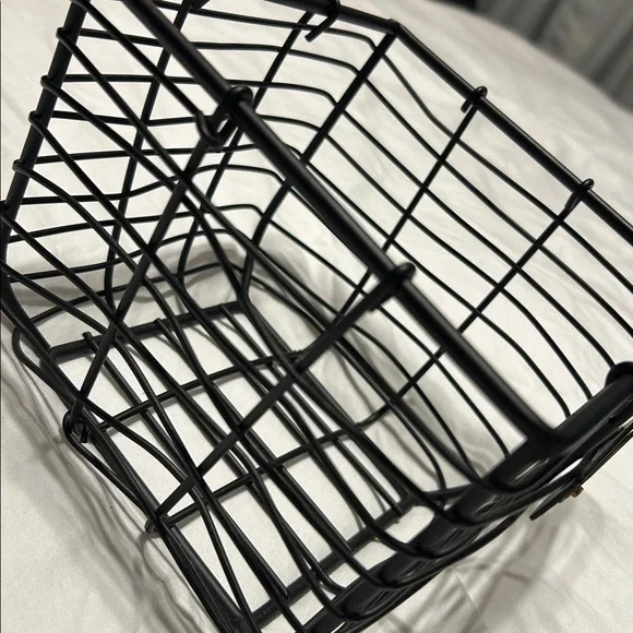 Hearth & Hand With Magnolia Black Wire Small Storage Basket - Picture 3 of 6